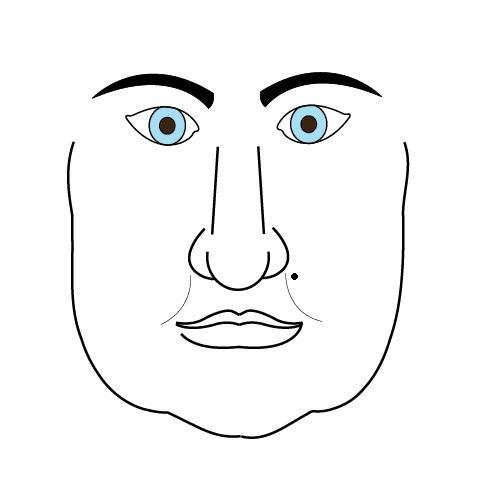 mole meanings face reading